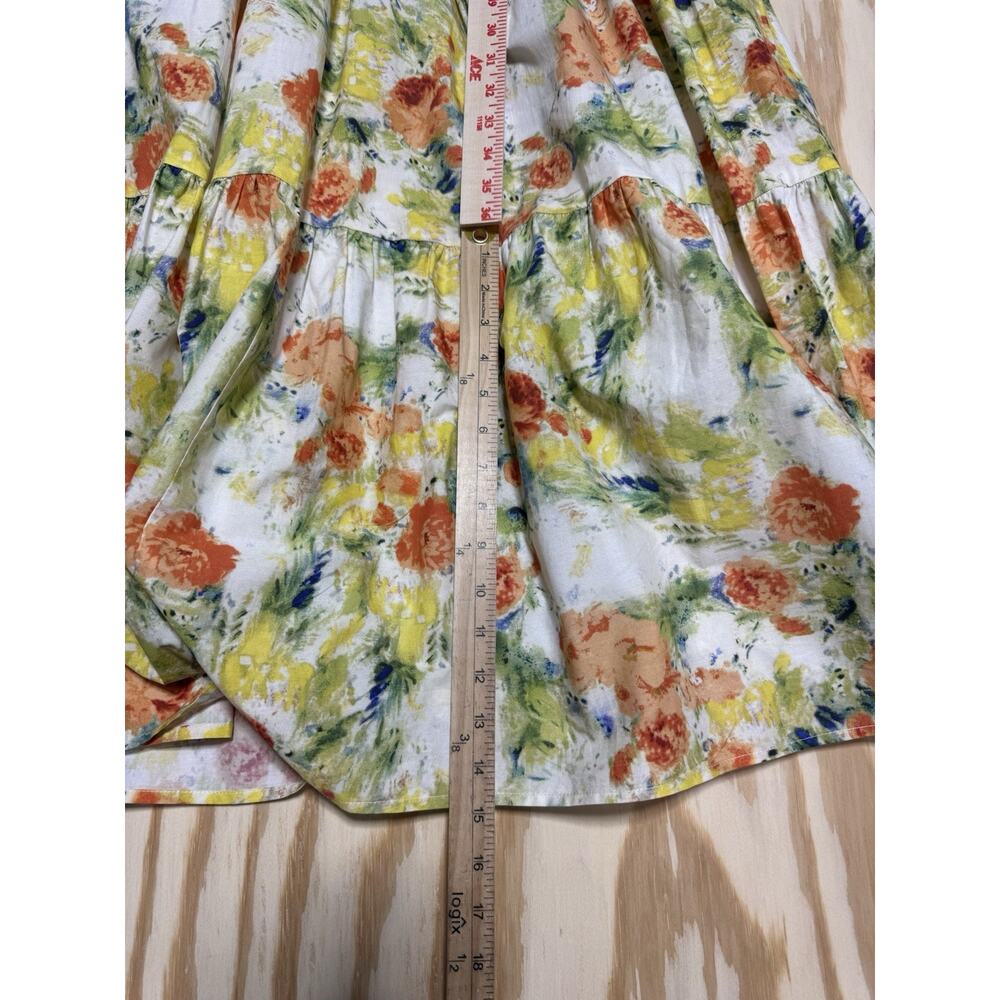 Yellow Floral Maxi Dress with Smocked Waist - Picture 10 of 10